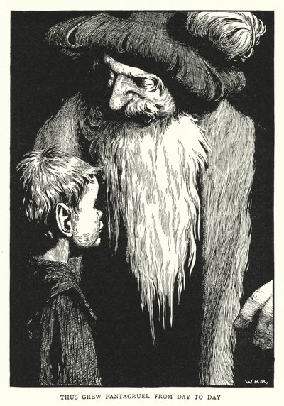 Tak vyrostl Pantagruel ze dne na den (litho) od William Heath Robinson