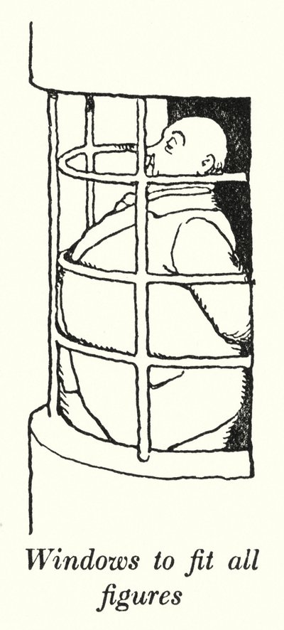 Okna vhodná pro všechny postavy (litho) od William Heath Robinson
