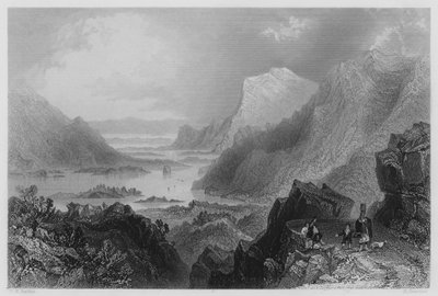 Přístup ke Killarney z Kenmare Road (rytina) od William Henry (after) Bartlett