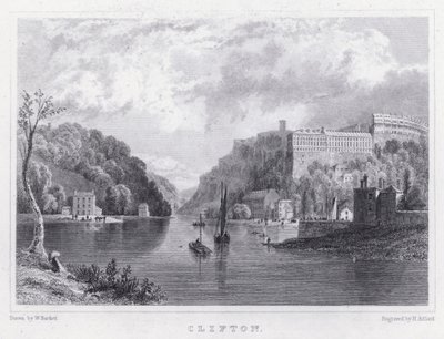 Clifton (rytina) od William Henry (after) Bartlett