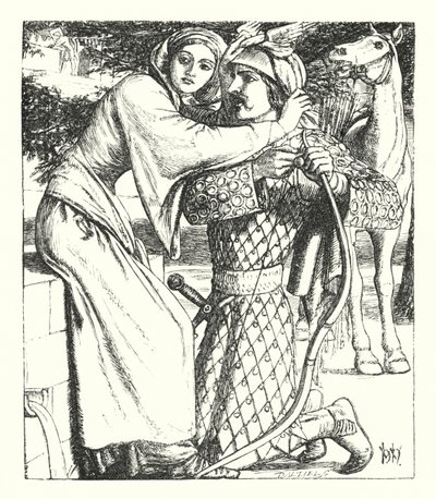 Balada o Orianě (rytina) od William Henry (after) Hunt