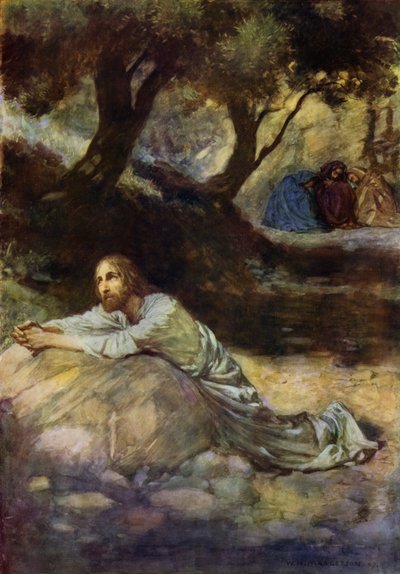 Getsemanská zahrada (barevné lito) od William Henry (after) Margetson
