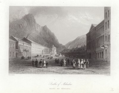 Lázně Mehadia od William Henry Bartlett