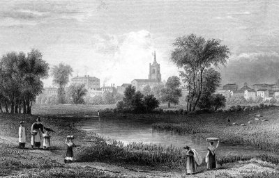 Chelmsford, Essex, rytý John Rogers, 1831 od William Henry Bartlett