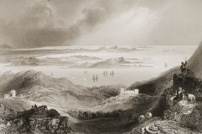 Hrad Clifden, Connemara, hrabství Galway, z 
