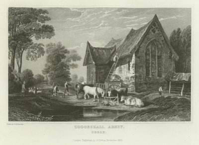 Coggeshall Abbey, Essex od William Henry Bartlett