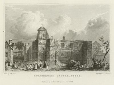Hrad Colchester, Essex od William Henry Bartlett