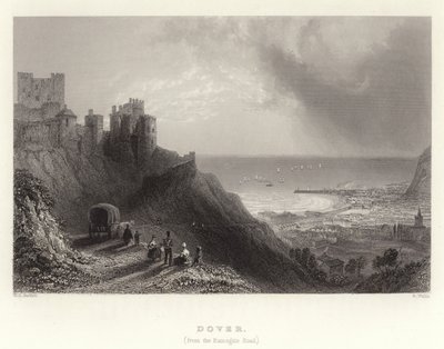 Dover, (z Ramsgate Road) od William Henry Bartlett