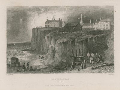 Celkový pohled na Rottingdean od William Henry Bartlett