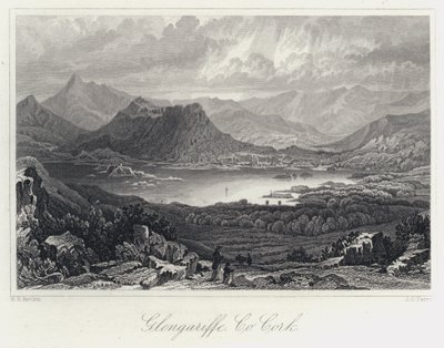 Glengariffe, Co Cork (rytina) od William Henry Bartlett
