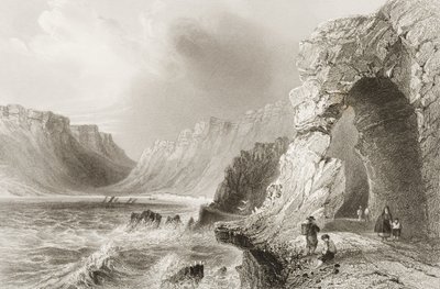 Glengarriff, County Cork, z „Scenery and Antiquities of Ireland“ od George Virtue, 60. léta 19. století od William Henry Bartlett