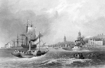 Gravesend, rytý H. Adlard, publikováno v 