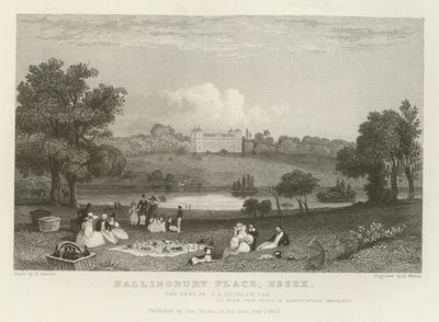Hallingbury Place, Essex, sídlo J A Houblen, Esquire od William Henry Bartlett