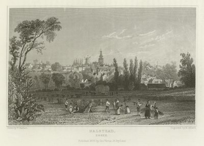 Halstead, Essex od William Henry Bartlett
