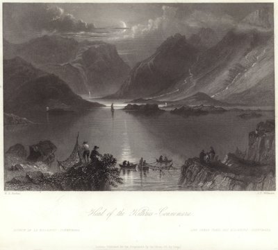 Vedoucí Killeries, Connemara od William Henry Bartlett