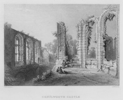 Kenilworth Castle (rytina) od William Henry Bartlett