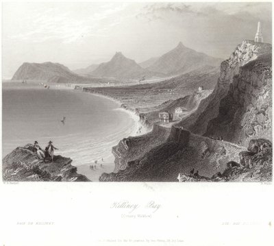 Killiney Bay v hrabství Wicklow od William Henry Bartlett