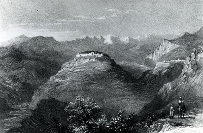 Rezidence lady Hester Stanhopeové v Joonu na hoře Libanon, 1845 od William Henry Bartlett