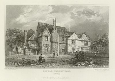 Little Warley Hall, Essex od William Henry Bartlett