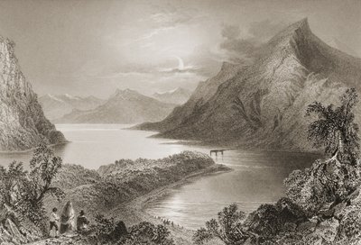 Lough Inagh, Connemara, hrabství Galway, z 