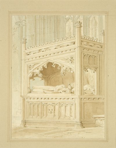 Památník Williama Canyngese v St Mary Redcliffe od William Henry Bartlett