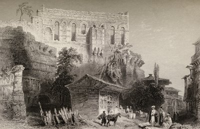 Palác Belisarius, Turecko, Istanbul od William Henry Bartlett
