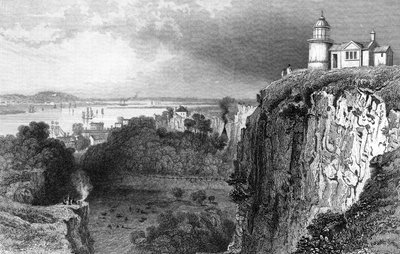Purfleet, Essex, vyrytý John Rogers, 1832 od William Henry Bartlett