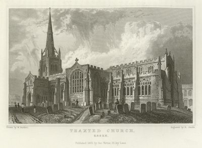 Thaxted Church, Essex od William Henry Bartlett