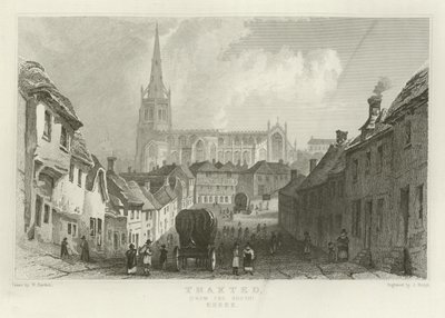 Thaxted, z jihu, Essex od William Henry Bartlett
