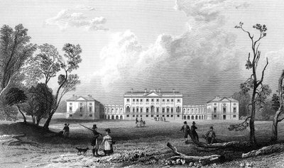 Thorndon Hall, Essex, vyryl Henry Adland, 1832 od William Henry Bartlett