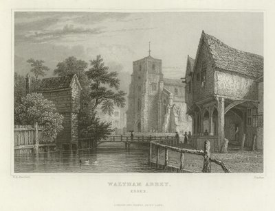 Waltham Abbey, Essex od William Henry Bartlett