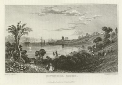 Wivenhoe, Essex od William Henry Bartlett