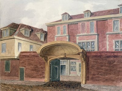 Vchod do Old Winchester House, 1839 od William Henry Browne