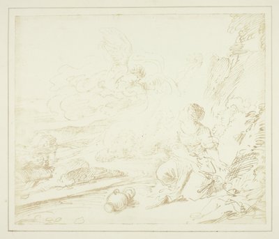 Hagar v poušti od William Henry Fox Talbot