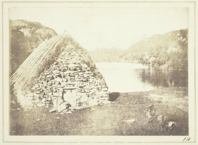 Highland Hut na břehu jezera Loch Katrine od William Henry Fox Talbot