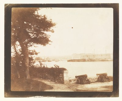 Royal William Victualling Yard, Plymouth, z hory Edgecumbe od William Henry Fox Talbot