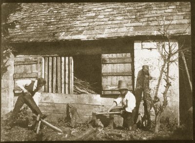 The Woodcutters, 1845 (tisk ze slaného papíru z kalotypového negativu) od William Henry Fox Talbot
