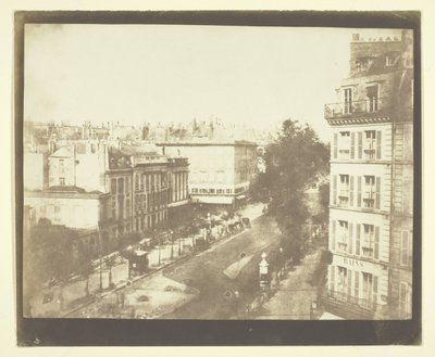 Pohled na pařížské bulváry od William Henry Fox Talbot