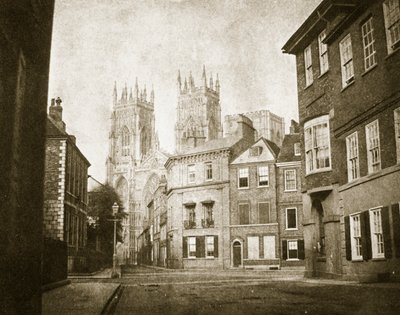 West Front, York Minster, z Lendall Street, 1845 od William Henry Fox Talbot
