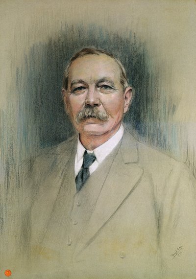 Portrét sira Arthura Conana Doyla (pastel na papíře) od William Henry Gates