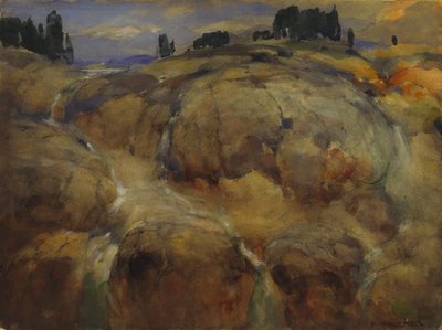 Opuštěné dno ledovce od William Henry Holmes