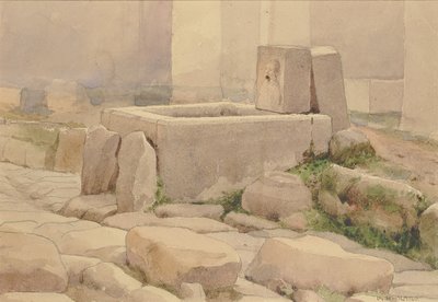 Pompejská fontána a koňský žlab, 1880. od William Henry Holmes