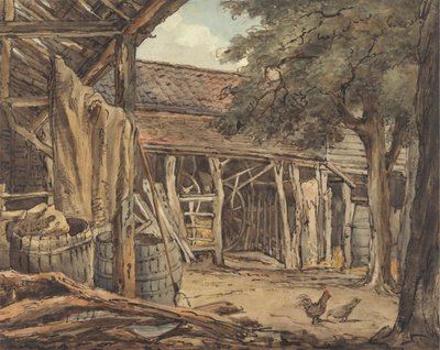 Hospodářský dvůr od William Henry Hunt