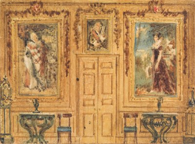 Interiér pokoje od William Henry Hunt