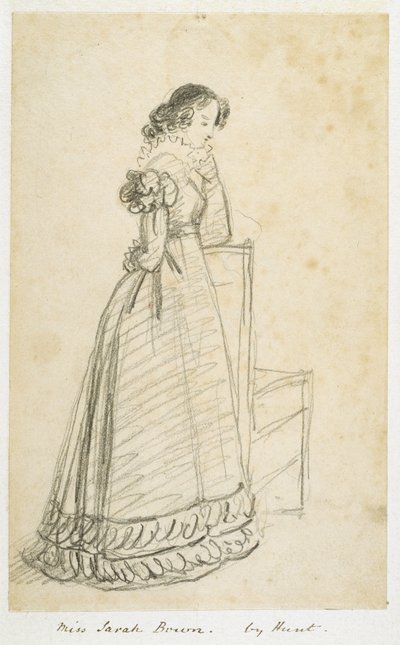 Slečna Sarah Bown, později manželka sira Josepha Paxtona (tužka na papíře) od William Henry Hunt