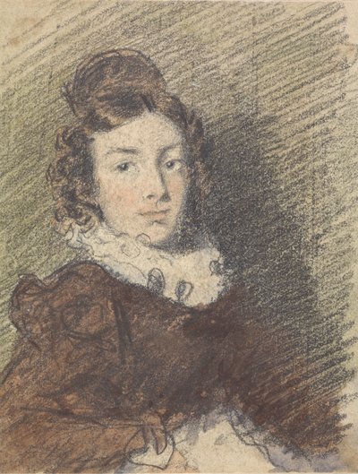 Portrétní studie dívky od William Henry Hunt
