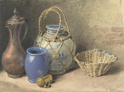 Zátiší se zázvorovou nádobou, cca 1825 (wc přes grafit na papíře) od William Henry Hunt