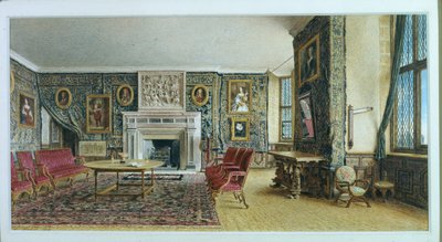 Knihovna, Hardwick od William Henry Hunt