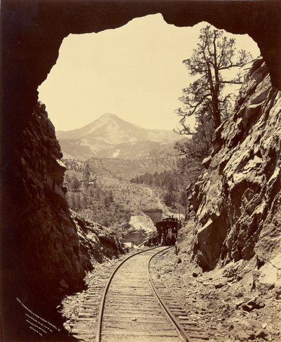 Cameronův kužel z "tunelu 4", Colorado Midland Railway od William Henry Jackson