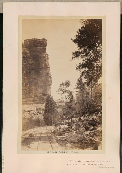 „Castle Gate.“ Utah od William Henry Jackson
